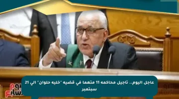 عاجل اليوم.. تأجيل محاكمة 11 متهما في قضية “خلية حلوان” إلى 21 سبتمبر